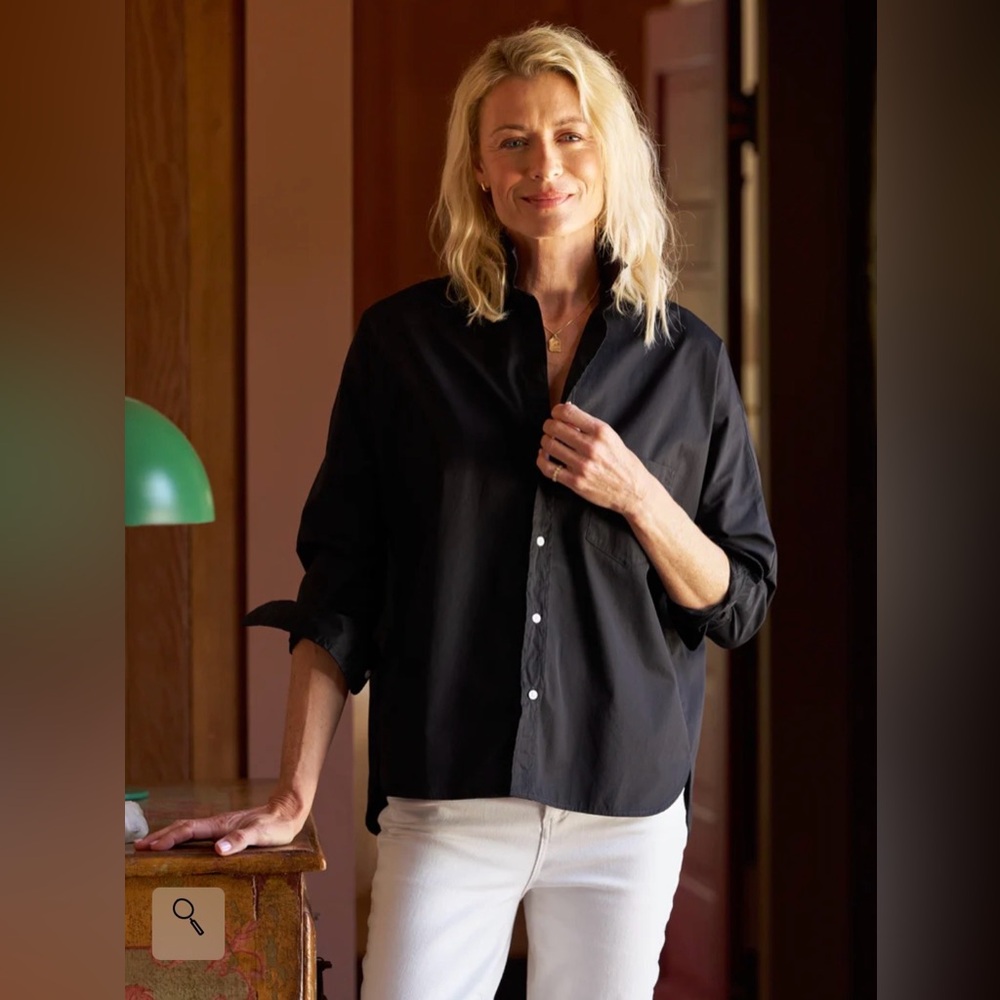 Frank & Eileen Black OONA Button-Up Shirt